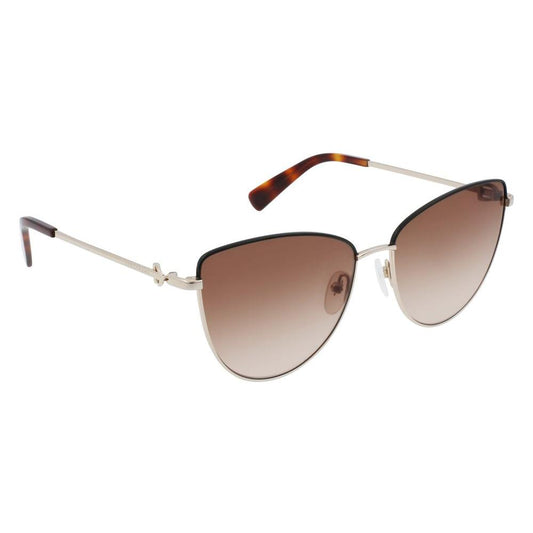 Longchamp Gold Metal Sunglasses Longchamp