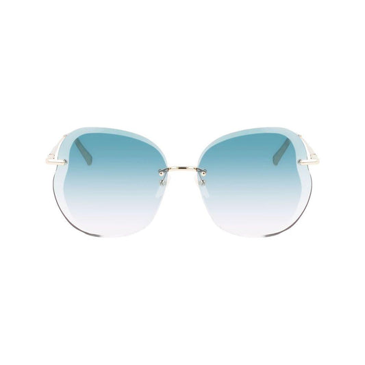 Longchamp Gold Metal Sunglasses Longchamp