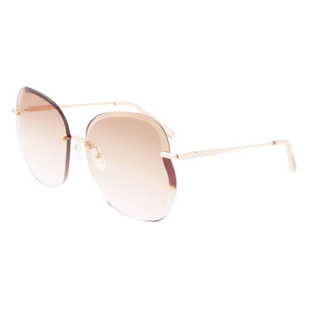 Longchamp Gold Metal Sunglasses Longchamp