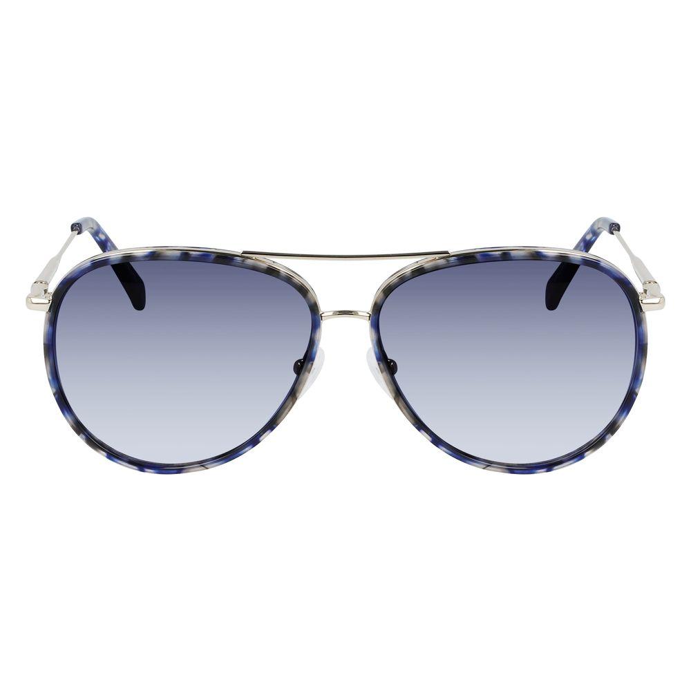 Longchamp Gold Metal Sunglasses