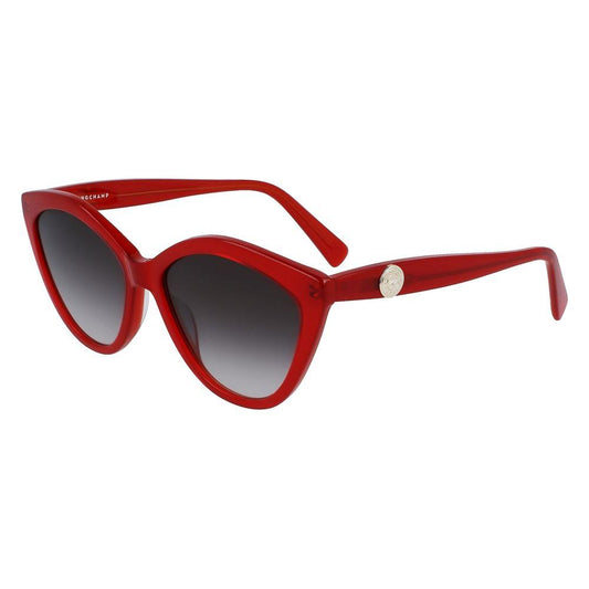 Longchamp Red Acetate Sunglasses Longchamp