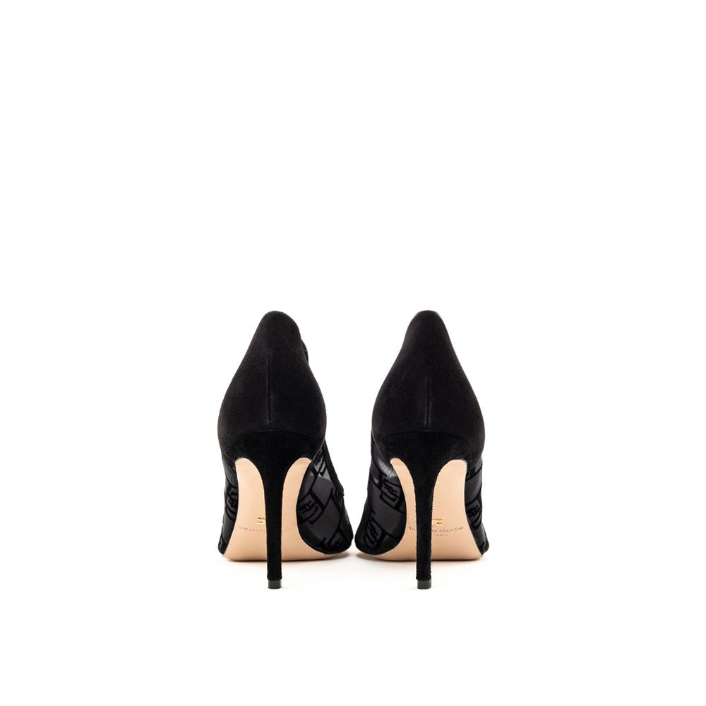 Elisabetta Franchi Black Nylon Pump Elisabetta Franchi