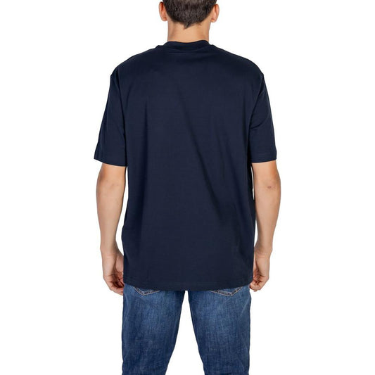 Armani Exchange Blue Cotton T-Shirt Armani Exchange