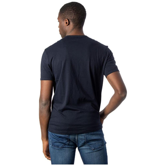 Armani Exchange Blue Cotton T-Shirt Armani Exchange