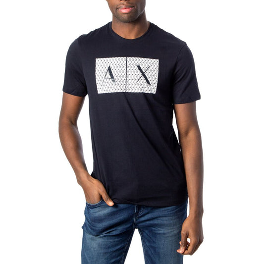 Armani Exchange Blue Cotton T-Shirt