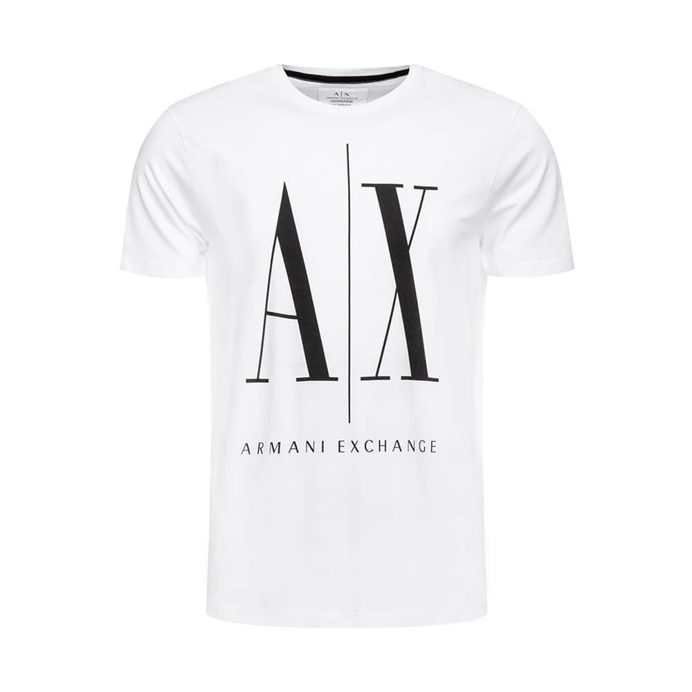 Armani Exchange White Cotton T-Shirt Armani Exchange