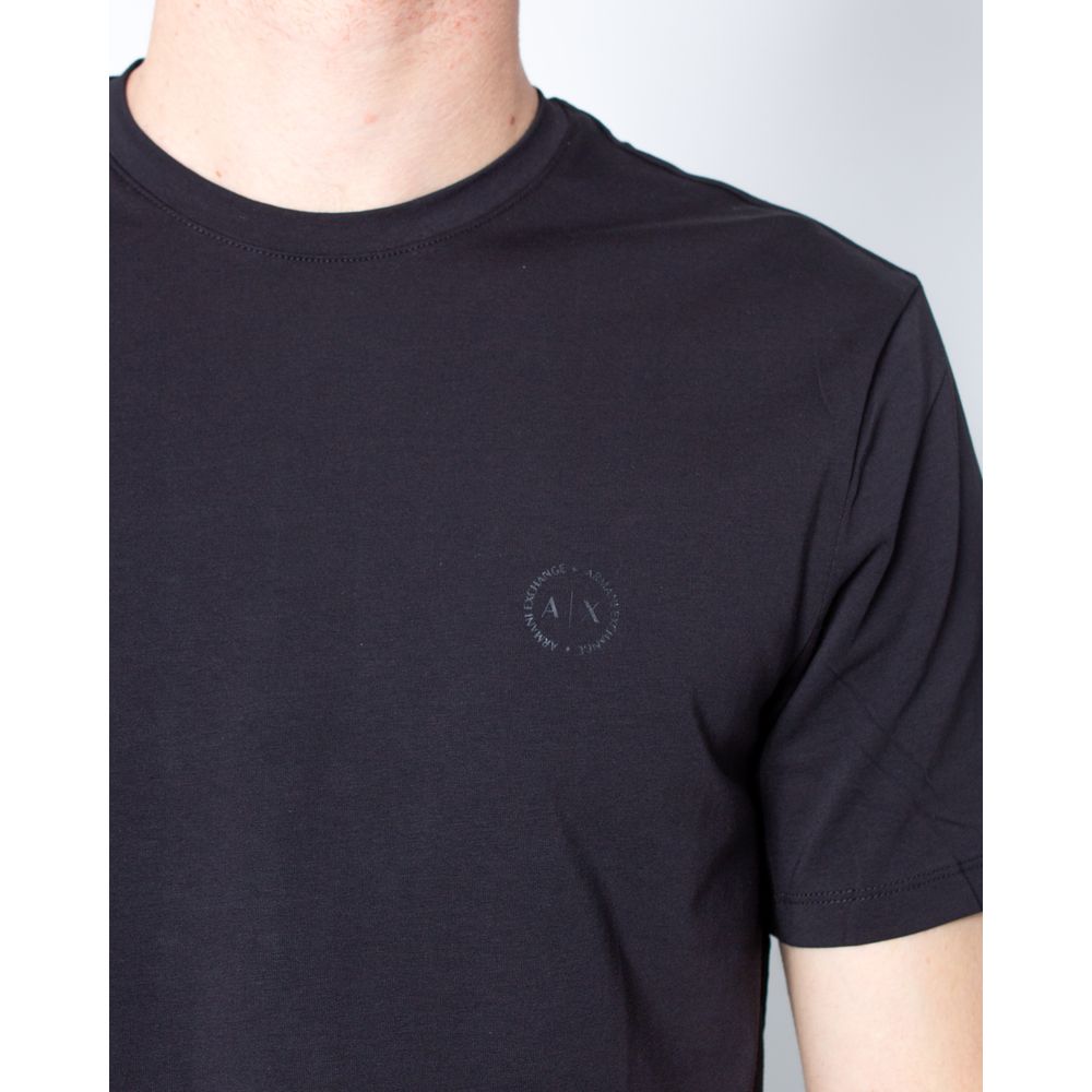 Armani Exchange Black Cotton T-Shirt Armani Exchange