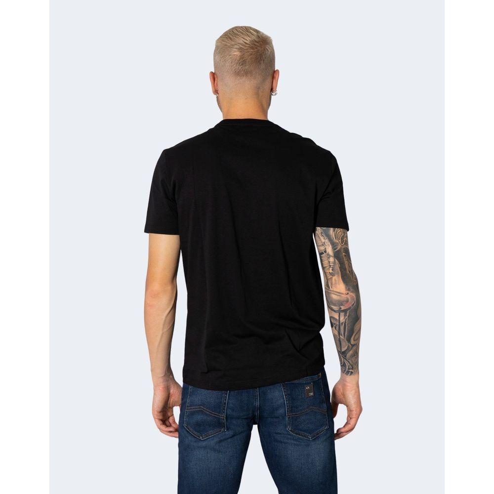 Armani Exchange Black Cotton T-Shirt Armani Exchange