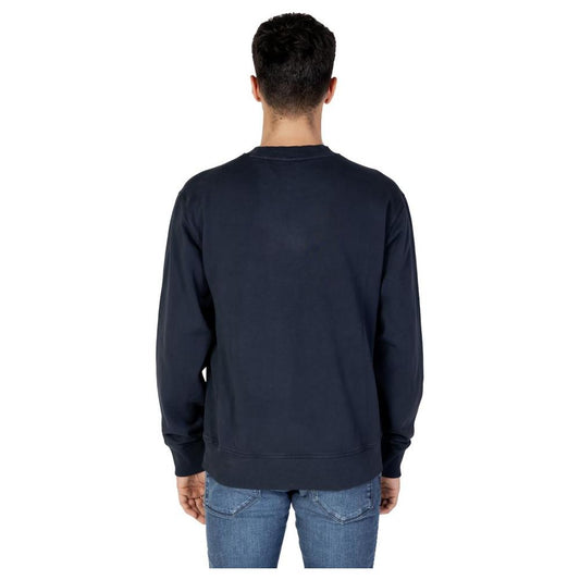 Hugo Boss Blue Cotton Sweater Hugo Boss