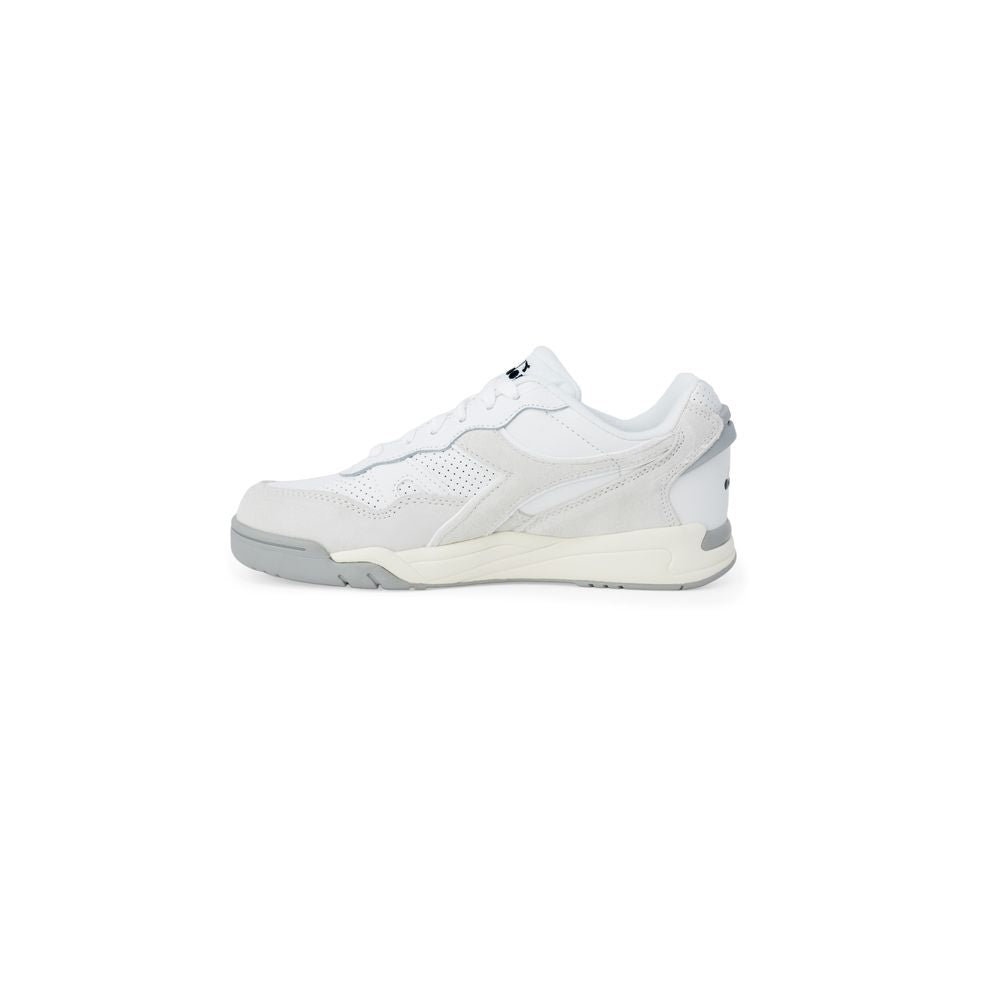 Diadora White Synthetic Leather Sneaker Diadora