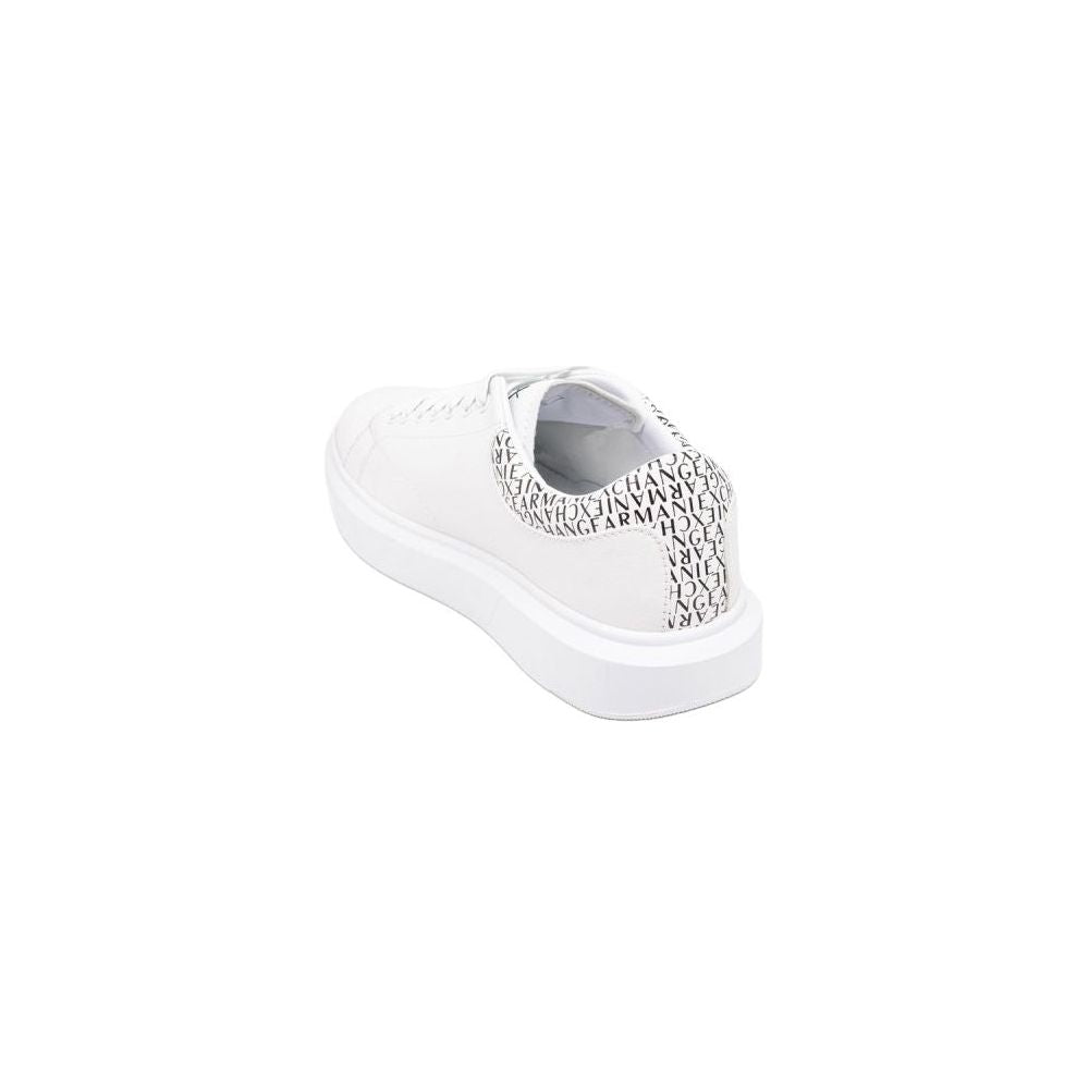 Armani Exchange White Polyester Sneaker Armani Exchange