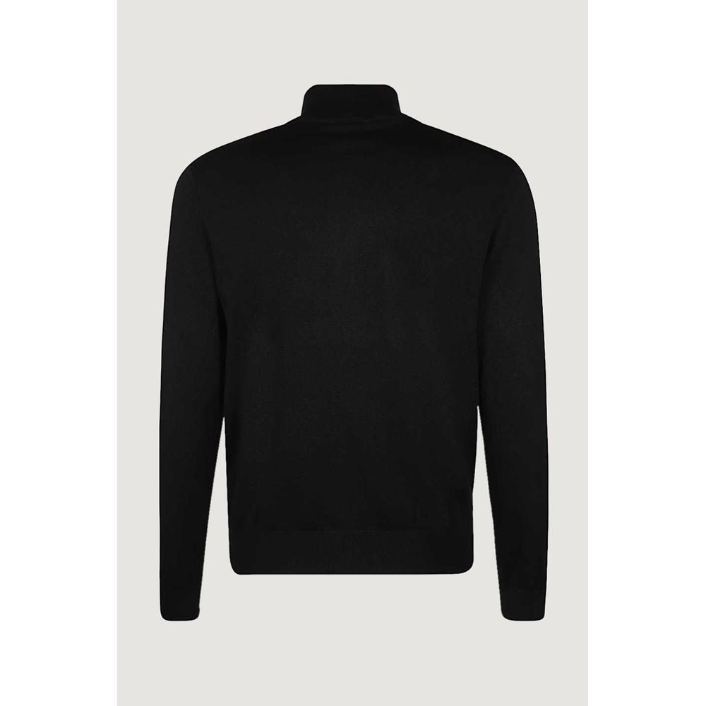 Armani Exchange Black Cotton Cardigan