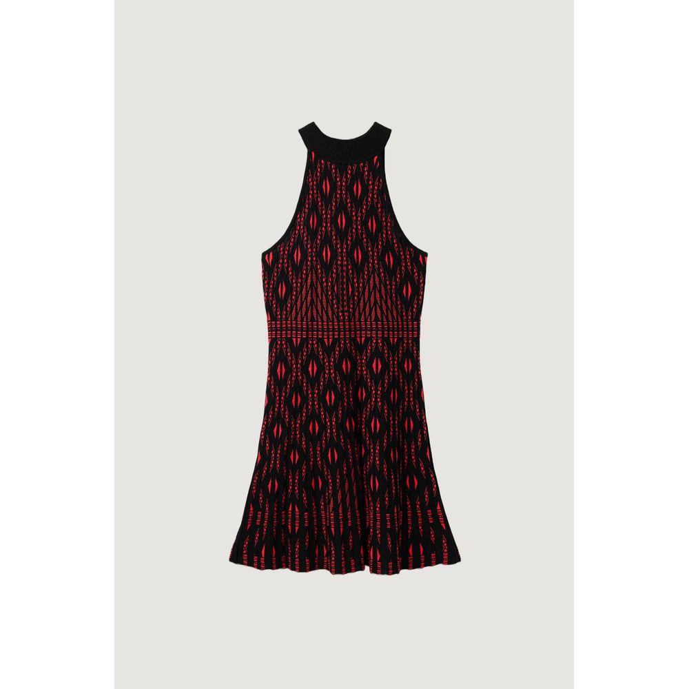 Desigual Red Viscose Dress