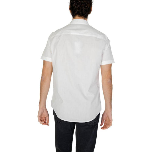 Armani Exchange White Cotton Shirt Armani Exchange