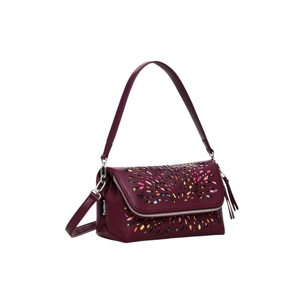 Desigual Bordeaux Polyethylene Handbag Desigual