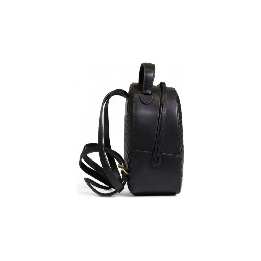 PINKO Black Leather Backpack PINKO