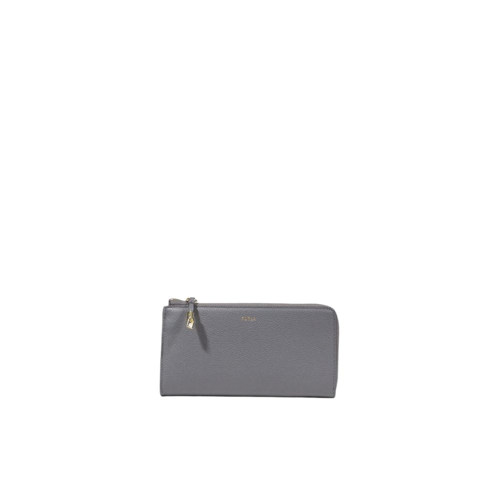 Furla Gray Leather Wallet Furla