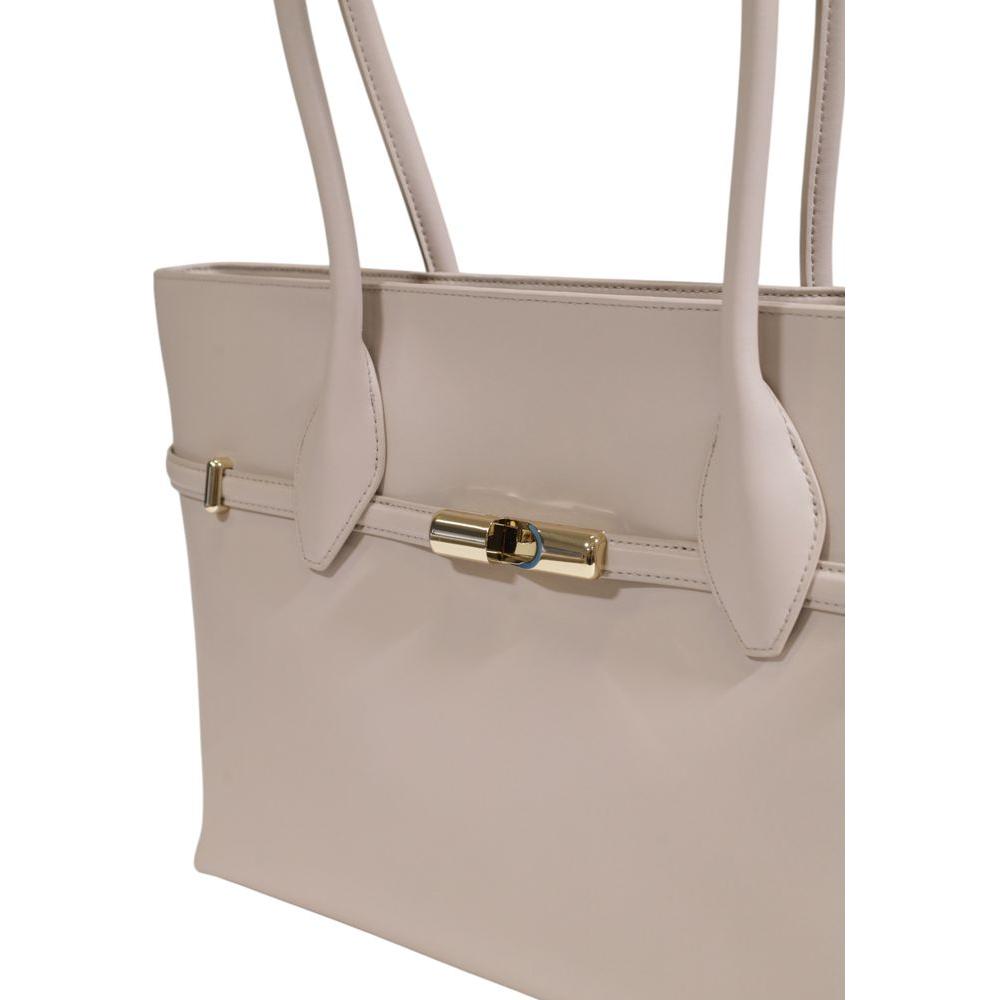 Furla Gray Leather Handbag Furla