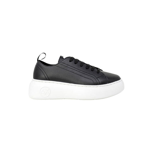 Armani Exchange Black Synthetic Leather Sneaker Armani Exchange