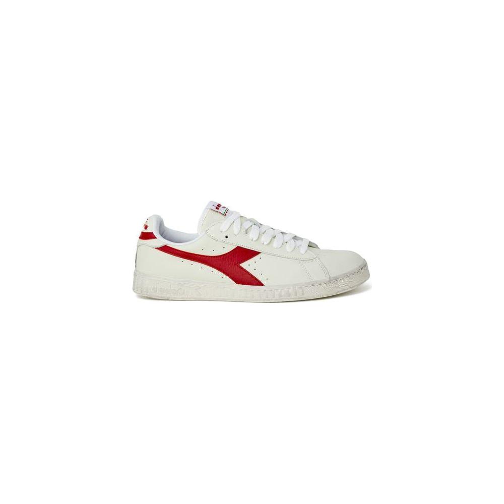 Diadora Red Synthetic Leather Sneaker Diadora