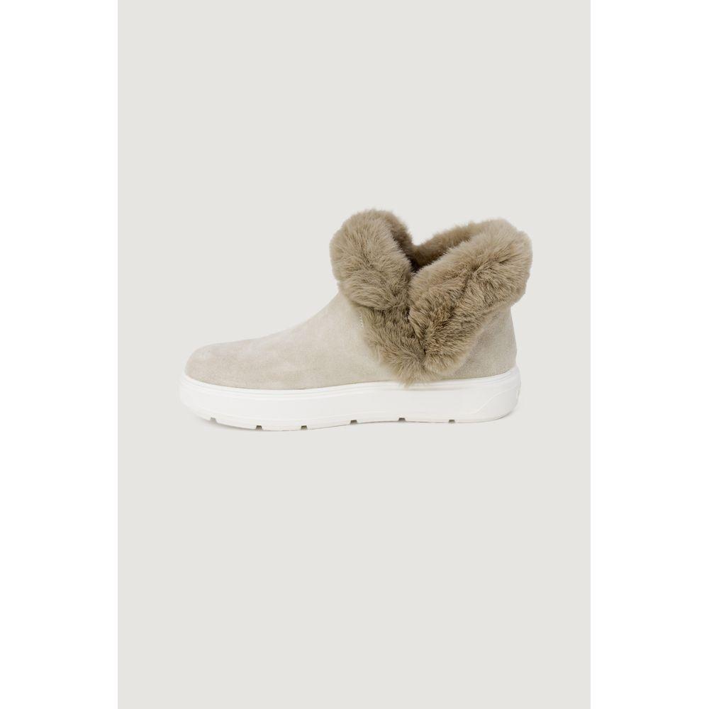 Love Moschino Beige Leather Sneaker Love Moschino