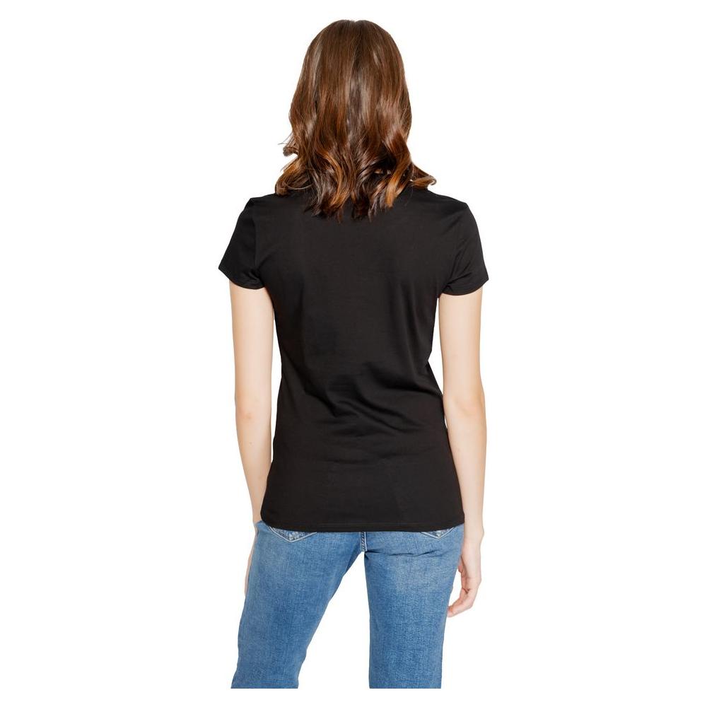 Armani Exchange Black Cotton Tops & T-Shirt Armani Exchange