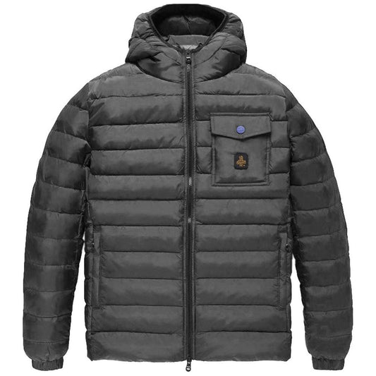 Refrigiwear Gray Nylon Men's Jacket Refrigiwear