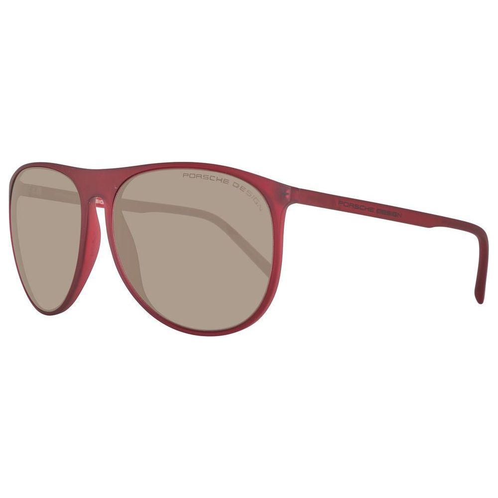 Porsche Design Burgundy Unisex Sunglasses Porsche Design