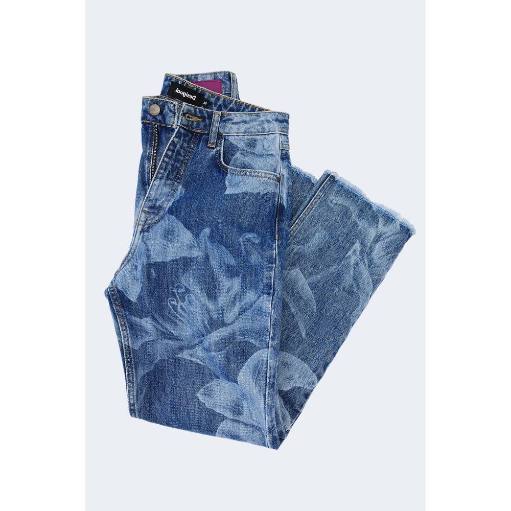 Desigual Blue Cotton Jeans & Pant Desigual