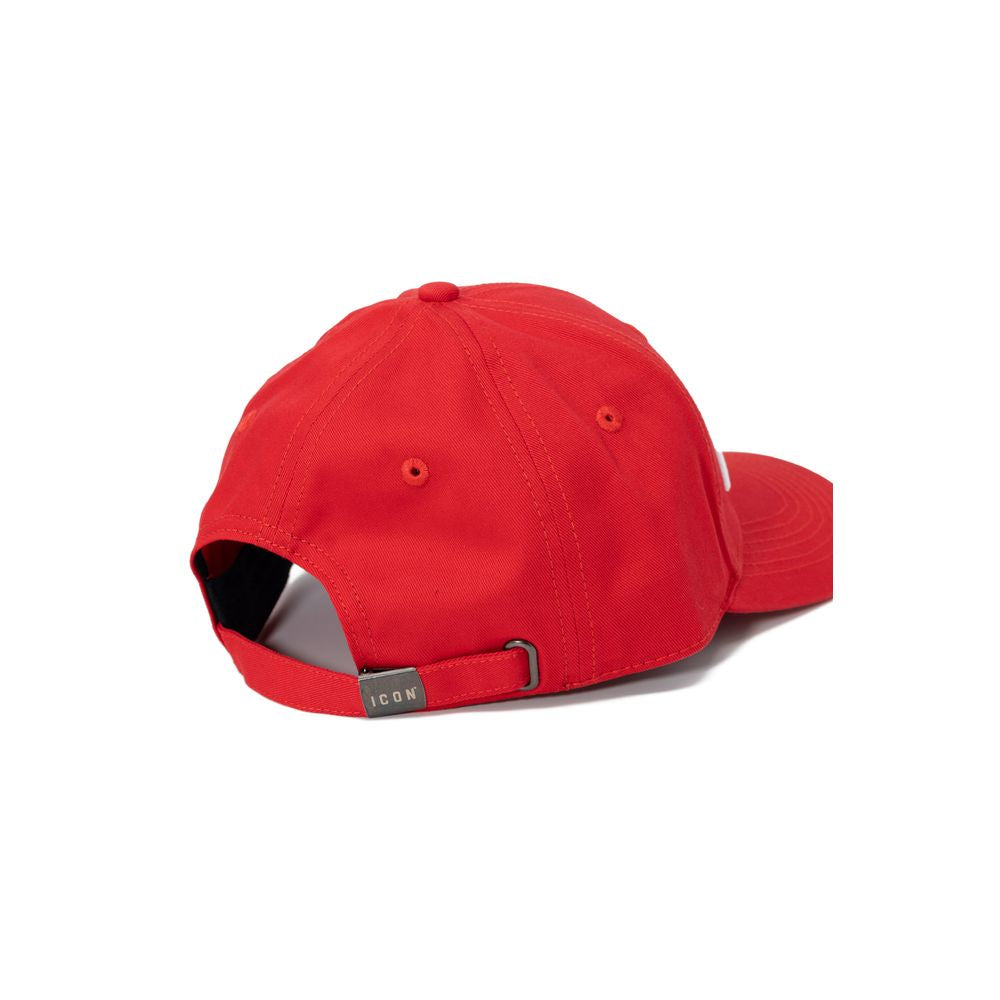 Icon Red Cotton Hats & Cap Icon