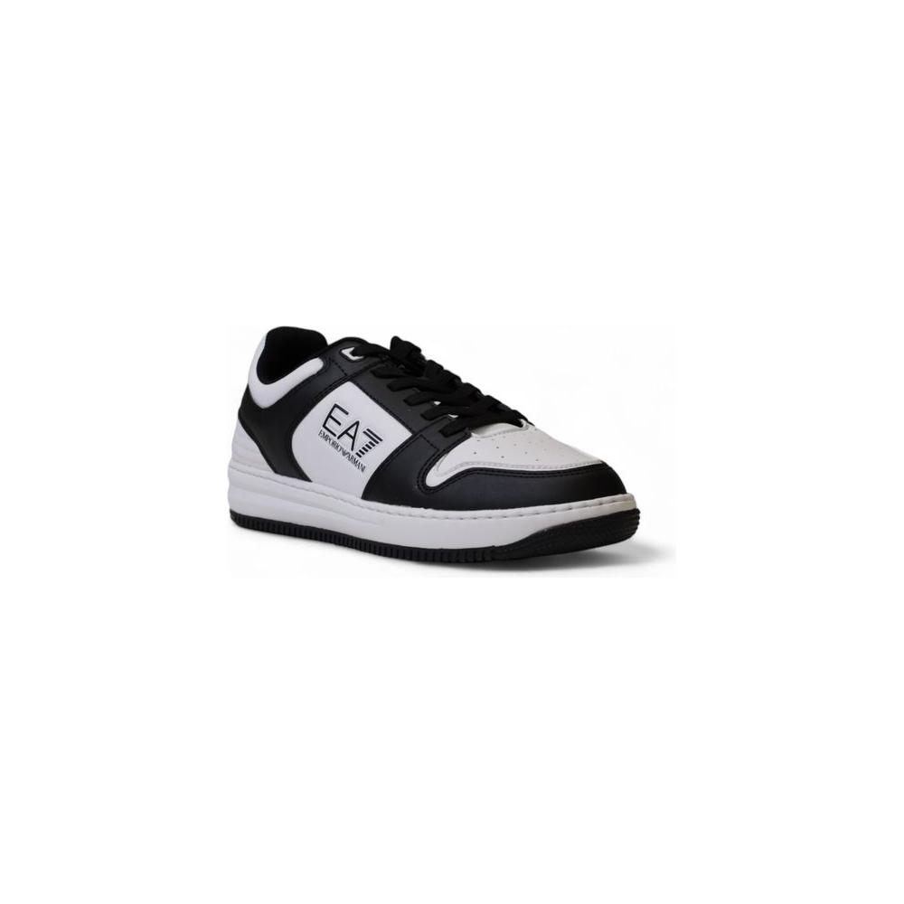 EA7 Emporio Armani Black And White Polyester Sneaker EA7 Emporio Armani