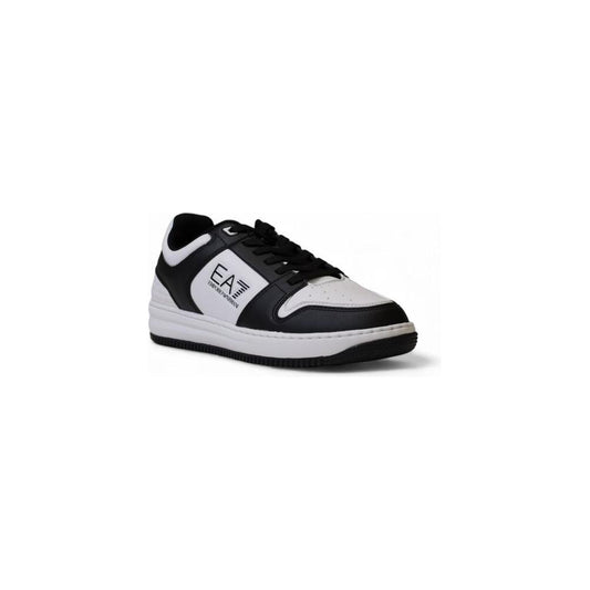 EA7 Emporio Armani Black And White Polyester Sneaker EA7 Emporio Armani