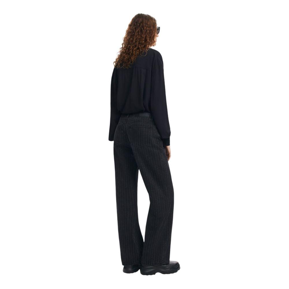 Desigual Black Cotton Jeans & Pant Desigual