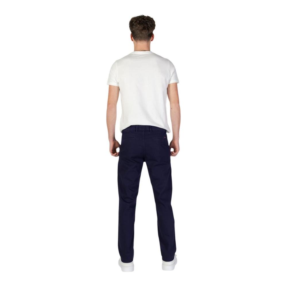 Hugo Boss Blue Cotton Jeans & Pant Hugo Boss