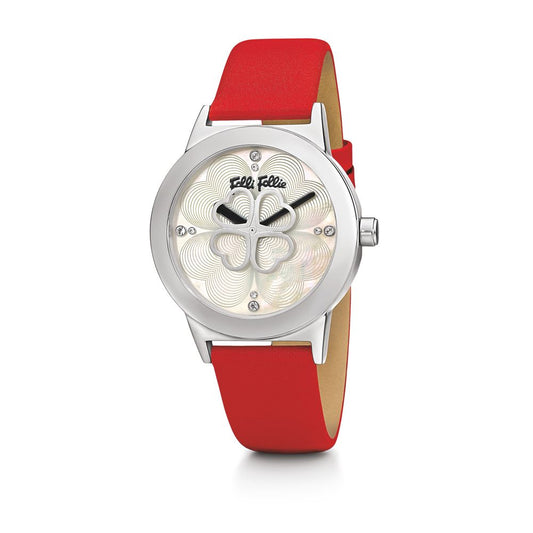 Folli Follie Red Leather Watch Folli Follie