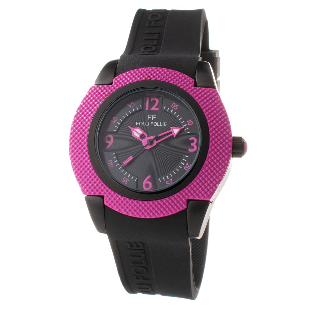 Folli Follie Black Synthetic Sport Watch Folli Follie