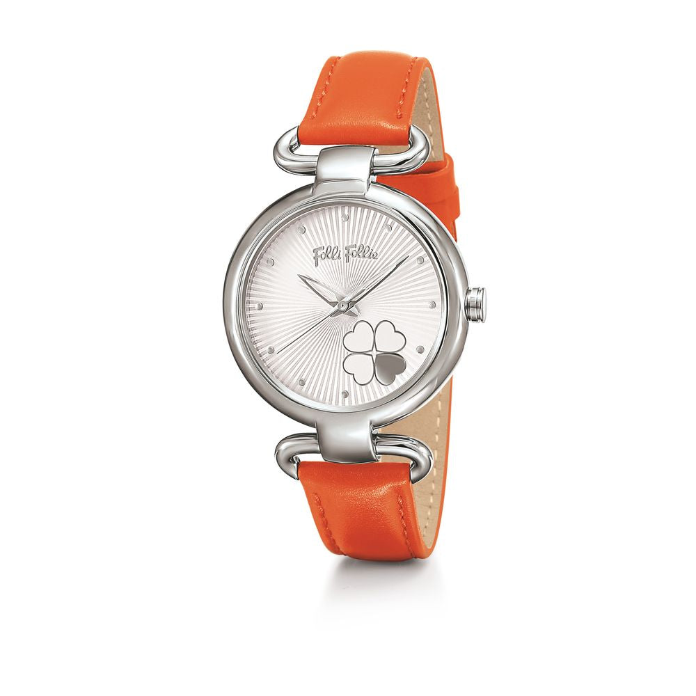 Folli Follie Orange Leather Watch Folli Follie