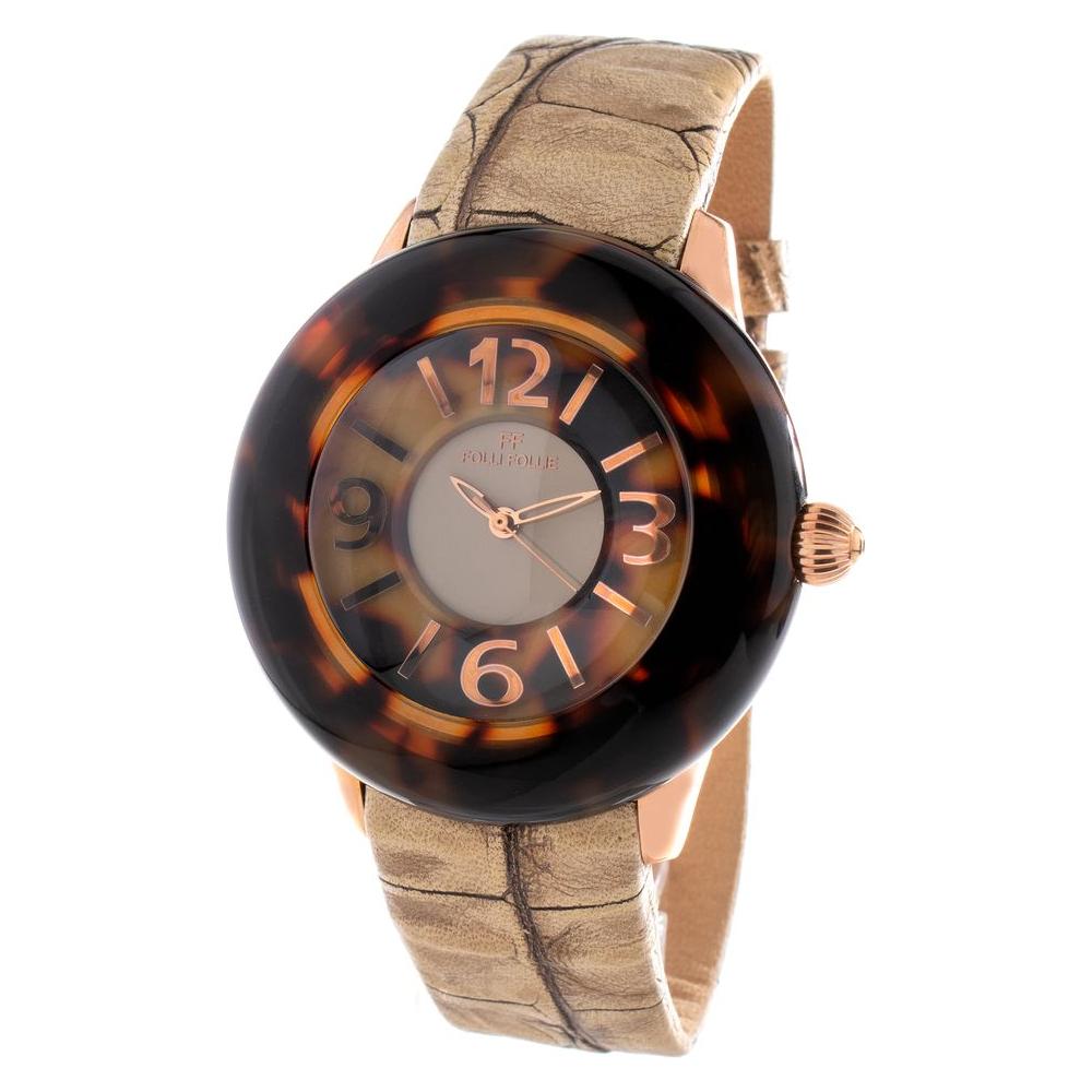 Folli Follie Brown Leather Watch Folli Follie