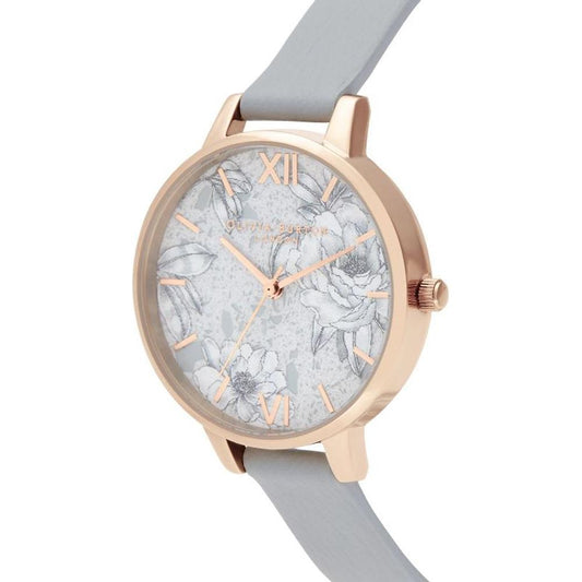 Olivia Burton Gray Synthetic Leather Watch Olivia Burton