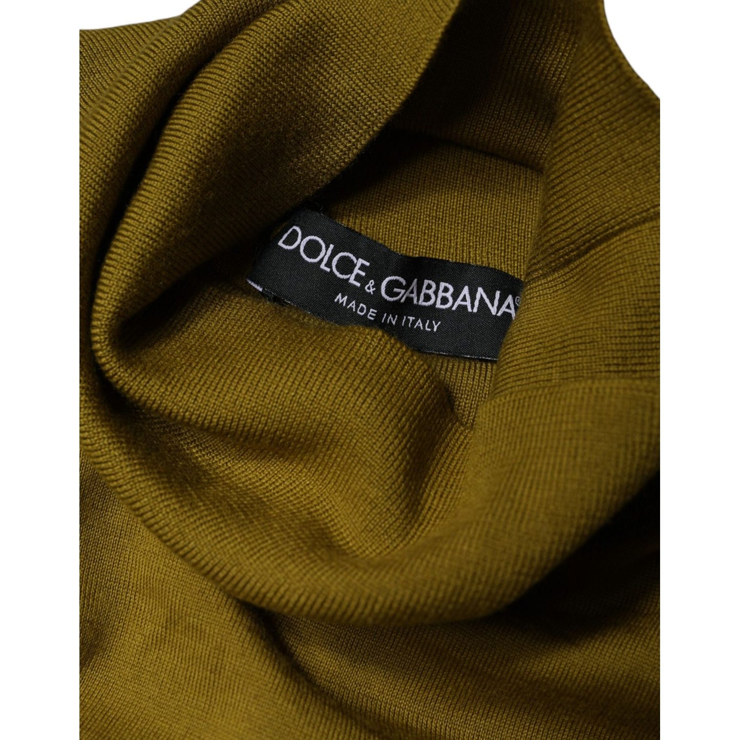 Dolce & Gabbana Brown Cashmere Turtleneck Pullover Sweater