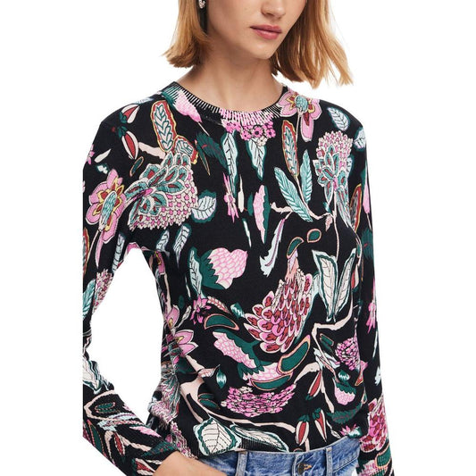 Desigual Black Viscose Tops & T-Shirt Desigual