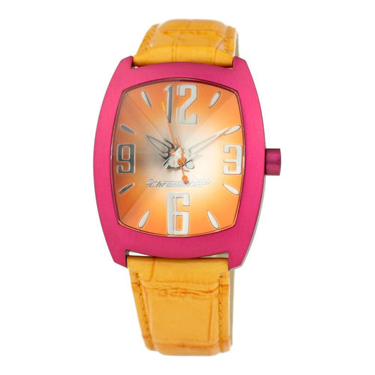 Chronotech Orange Leather Watch Chronotech