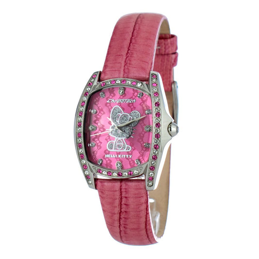 Chronotech Multicolor Leather Dress Watch