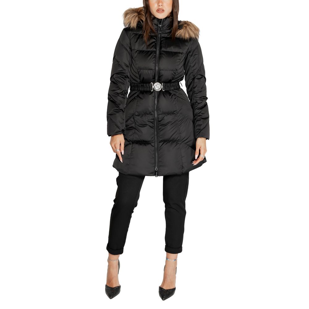 Guess Black Polyester Jackets & Coat Guess