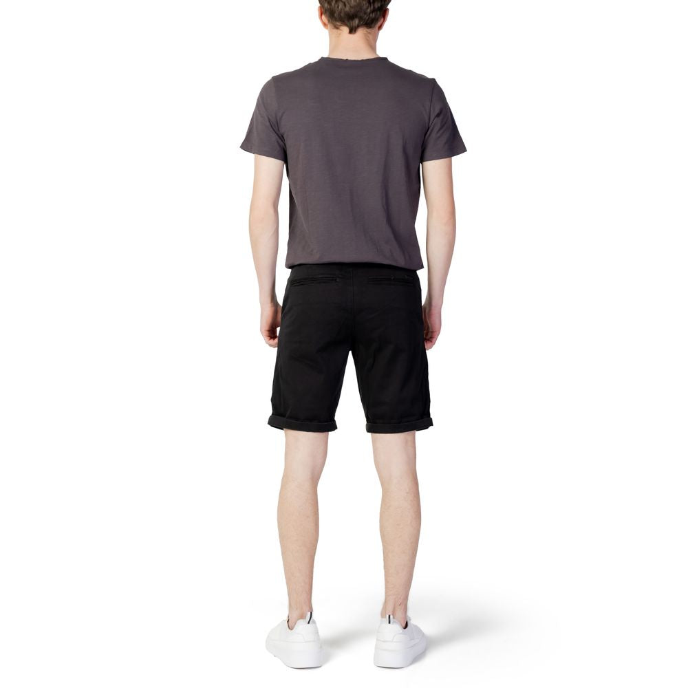Jack Jones Black Cotton Shorts