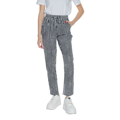 Only Black Viscose Casual Pants Only