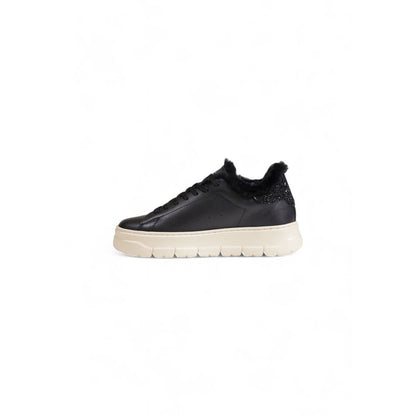 Crime London Black Leather Chunky Sneakers Crime London