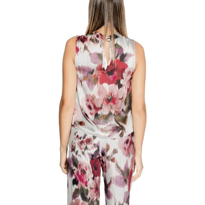 Rinascimento Bordeaux Polyester Tank Tops