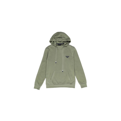 Emporio Armani Underwear Green Cotton Hoodie Emporio Armani Underwear