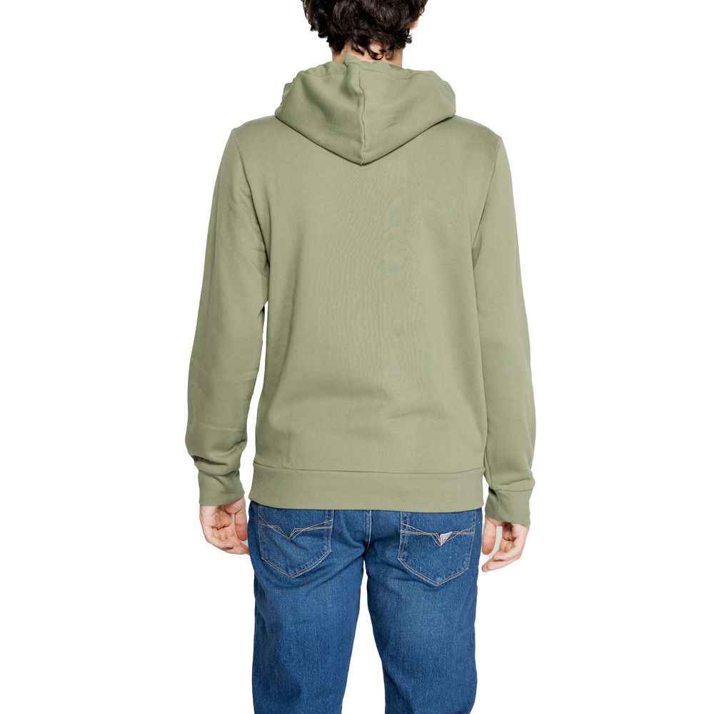 Emporio Armani Underwear Green Cotton Hoodie Emporio Armani Underwear